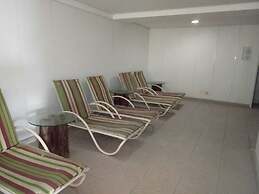 Flat pé na areia com vista internet e ar