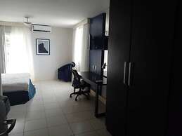 Flat pé na areia com vista internet e ar