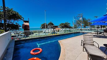 Flat pé na areia com vista internet e ar