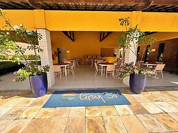 GranSol, Terreo, Pé na areia, 03 qtos, 10 hóspedes, a 600m do B PARK