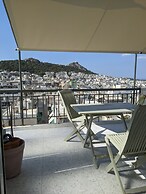 Rooftop Studio With Acropolis and sea View