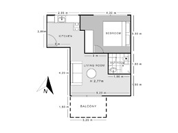 Sanders Old Port - Cute 1-bdr. Apt. w/ Balcony