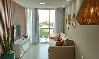 Areias do Mar Tranquilo com Varanda A317