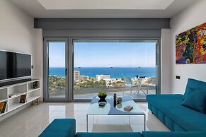 Rhodes Skyline Suite With out Door Jacuzzi Sea View