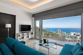 Rhodes Skyline Suite With out Door Jacuzzi Sea View