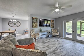 Lanai & Pond at Tranquil Bradenton Retreat!