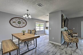 Lanai & Pond at Tranquil Bradenton Retreat!