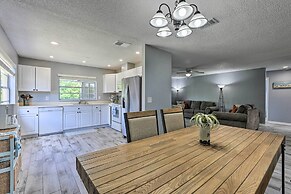 Lanai & Pond at Tranquil Bradenton Retreat!
