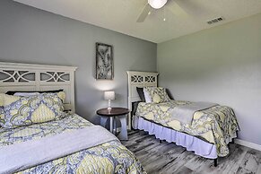 Lanai & Pond at Tranquil Bradenton Retreat!