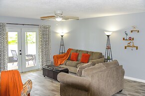 Lanai & Pond at Tranquil Bradenton Retreat!