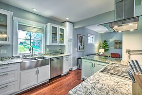 Hot Tub + Walk to Lakeside Dining: Meredith Home!