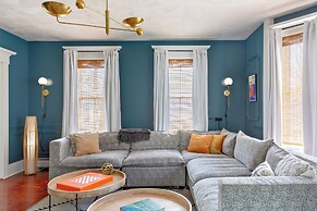 Hot Tub + Walk to Lakeside Dining: Meredith Home!