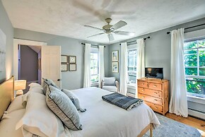 Hot Tub + Walk to Lakeside Dining: Meredith Home!