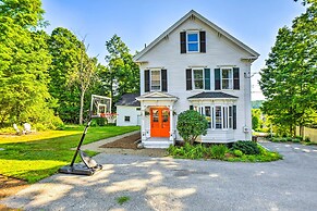 Hot Tub + Walk to Lakeside Dining: Meredith Home!