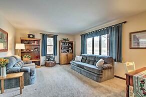 Wisconsin River Valley Farmhouse: Fire Pit & View