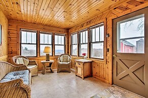 Wisconsin River Valley Farmhouse: Fire Pit & View