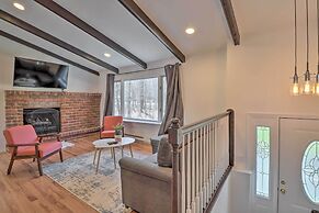 Sleek Albrightsville Home w/ Deck, Game Room