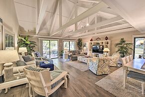 Palmetto Dunes Villa w/ Deck & Lagoon Views!