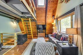 Inviting A-frame Cabin w/ Saltwater Hot Tub!