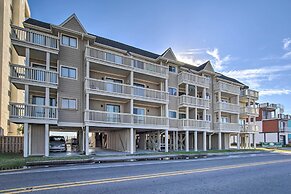 Ocean-view Condo w/ Deck, Steps to Carolina Beach!