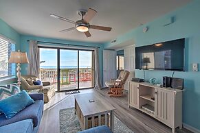 Ocean-view Condo w/ Deck, Steps to Carolina Beach!