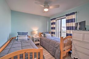 Ocean-view Condo w/ Deck, Steps to Carolina Beach!