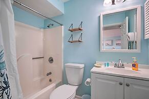 Ocean-view Condo w/ Deck, Steps to Carolina Beach!