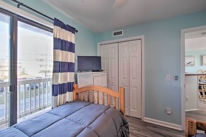 Ocean-view Condo w/ Deck, Steps to Carolina Beach!
