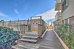 Ocean-view Condo w/ Deck, Steps to Carolina Beach!