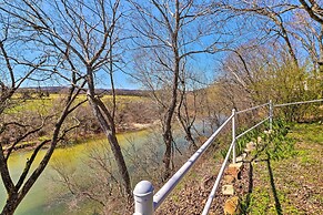 Creekfront Yellville Manor w/ Parlors & Fire Pit!