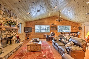 Waterfront Pike Lake Retreat: Snowmobile Paradise