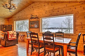 Waterfront Pike Lake Retreat: Snowmobile Paradise
