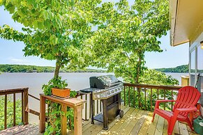 Lakefront Ozark Cottage: Deck w/ Covered Dock!