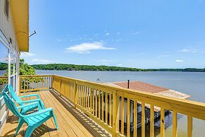 Lakefront Ozark Cottage: Deck w/ Covered Dock!