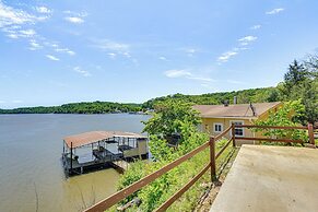 Lakefront Ozark Cottage: Deck w/ Covered Dock!