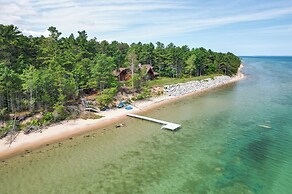Waterfront Cheboygan Home w/ Fire Pit