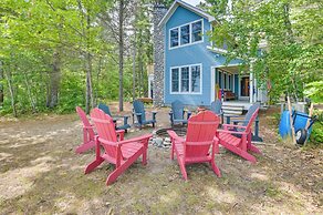 Waterfront Cheboygan Home w/ Fire Pit