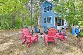Waterfront Cheboygan Home w/ Fire Pit