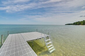 Waterfront Cheboygan Home w/ Fire Pit