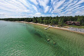 Waterfront Cheboygan Home w/ Fire Pit