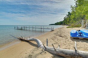 Waterfront Cheboygan Home w/ Fire Pit
