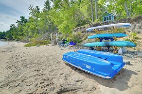 Waterfront Cheboygan Home w/ Fire Pit