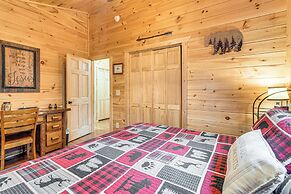 Deck & Fire Pit: Smoky Mountain Cabin Hideaway!