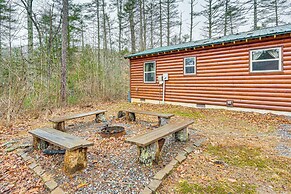 Deck & Fire Pit: Smoky Mountain Cabin Hideaway!