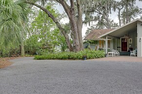 Secluded Riverfront Home w/ Dock Under Mossy Oaks