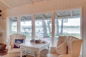 Secluded Riverfront Home w/ Dock Under Mossy Oaks