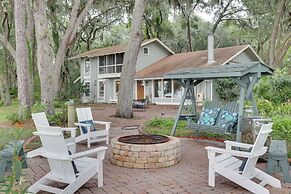 Secluded Riverfront Home w/ Dock Under Mossy Oaks