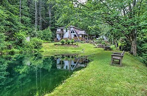 Serene Todd Getaway w/ Private Pond & Creek Views!