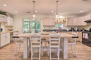 Classy Getaway w/ Deck & Yard < 1 Mi to Beach