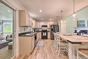 Classy Getaway w/ Deck & Yard < 1 Mi to Beach